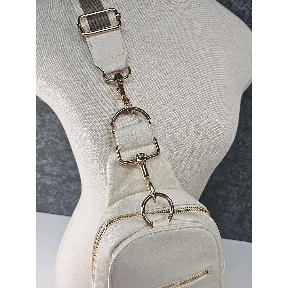 Universal Thread Cross Body Mini Back Pack, Ivory, Vegan Leather - Picture 3 of 13